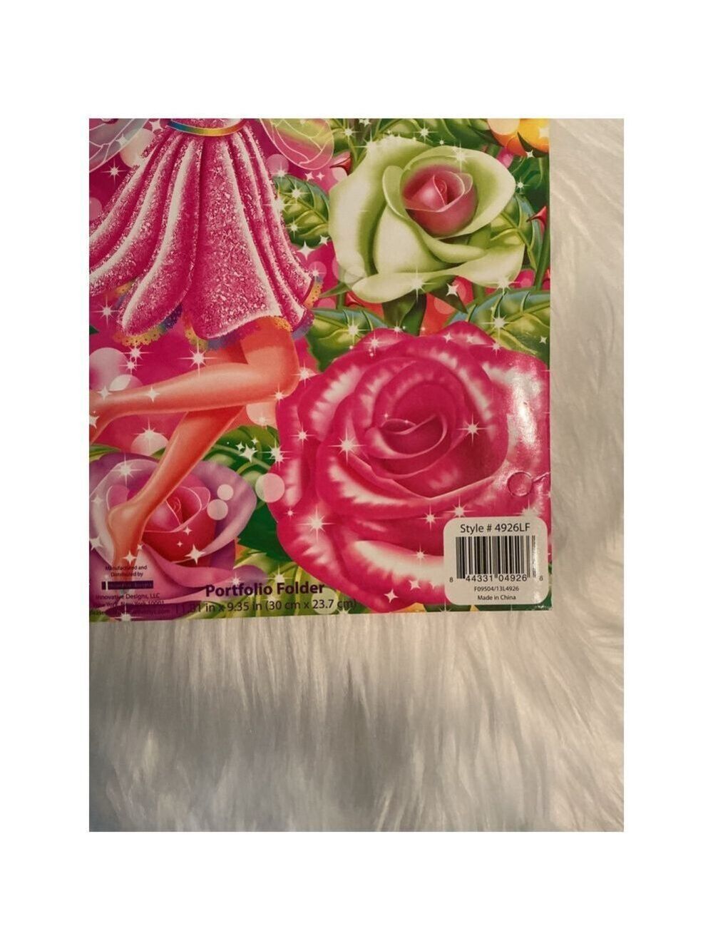 Lisa Frank “Rosa Fairy” Portfolio Folder - Colorful Floral Stationery - Picture 5 of 5